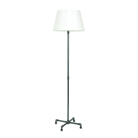 Studio Industrial Granite  Floor  Lamp  With Fabric Shade